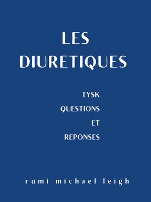 cover image of Les diurétiques
